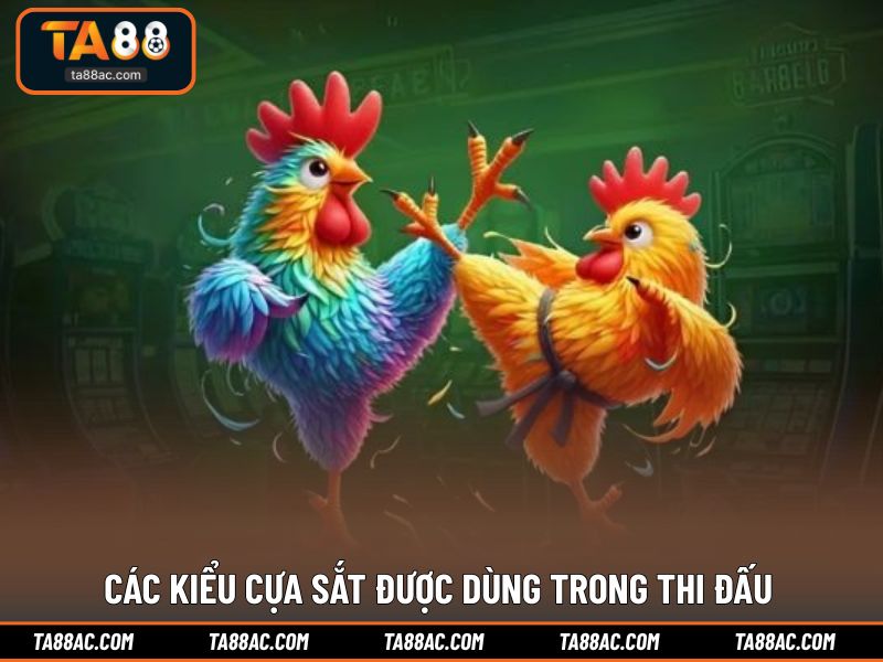 Các kiểu cựa sắt được dùng trong thi đấu