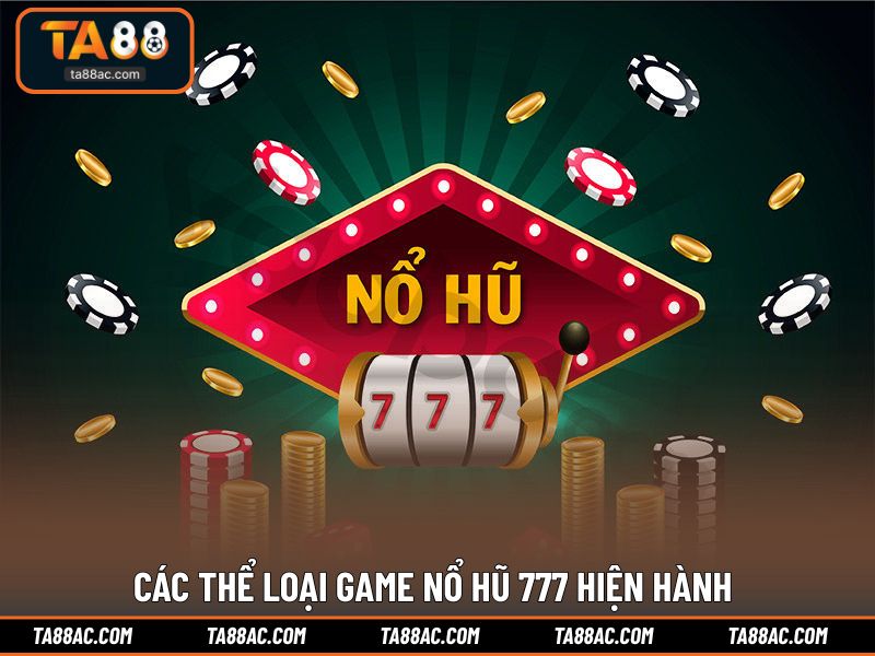 Các thể loại game nổ hũ 777 hiện hành