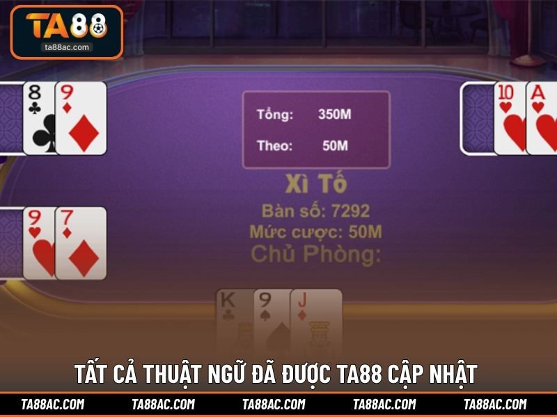 Tất cả thuật ngữ đã được TA88 cập nhật 